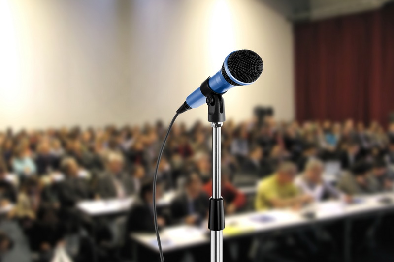 Microphone at conference