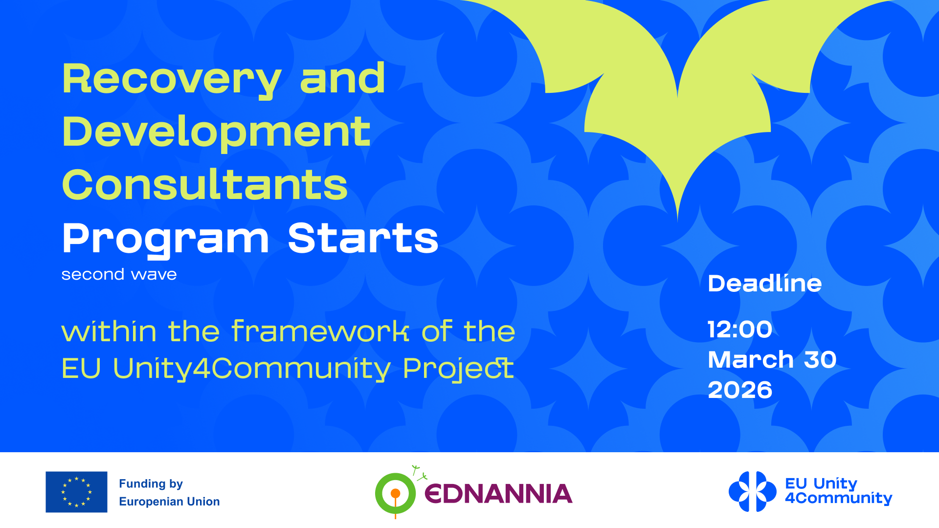 Programme Recovery Launching the second wave of the training program “Recovery and ...
