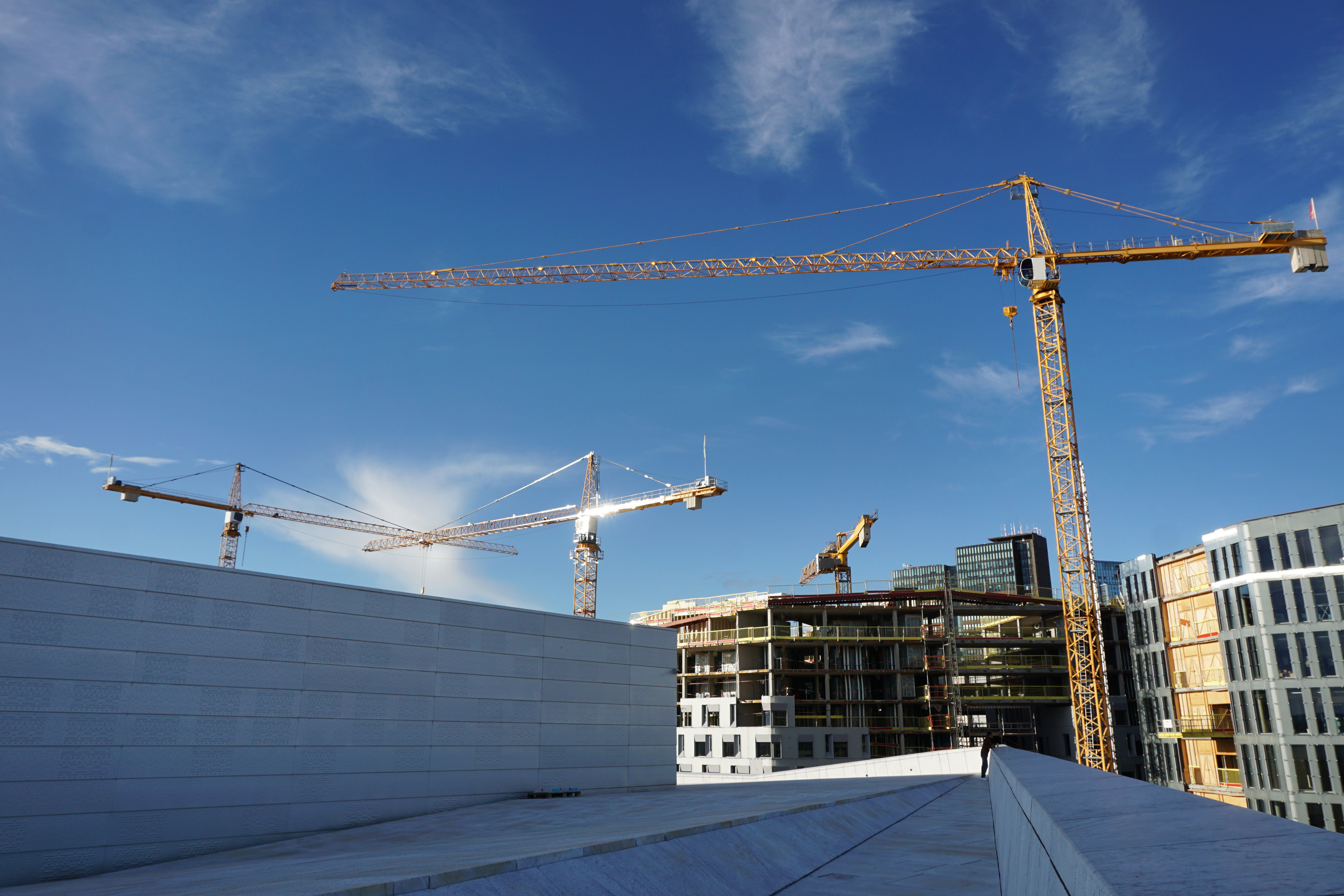 cranes construction site