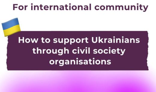How to support Ukrainians through civil society organisations