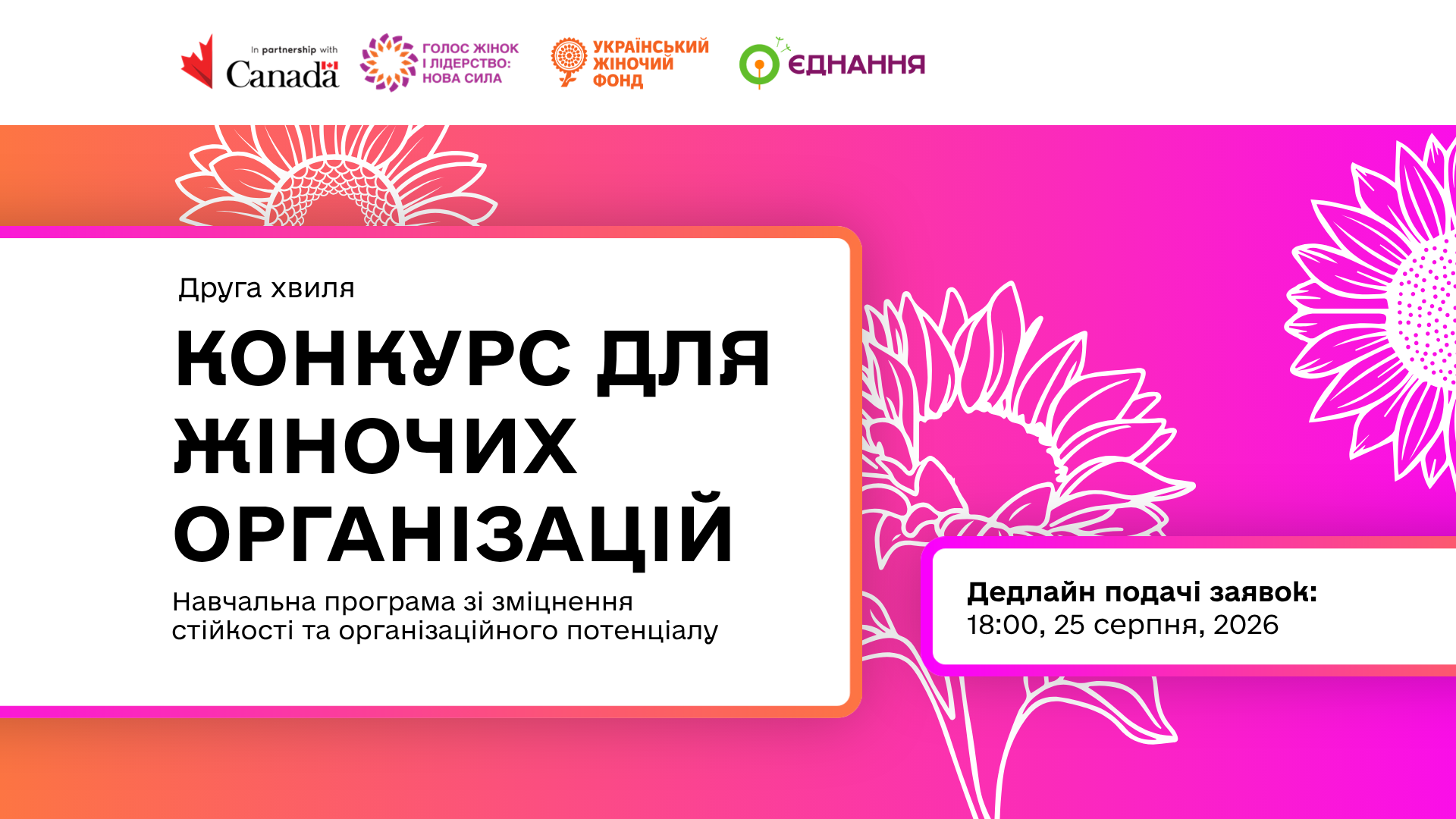 Конкурс для жіночих організацій